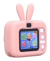 Shanrya Sevimli Tavşan Mini Full HD Kompakt Dijital Fotoğraf Makinesi Pembe