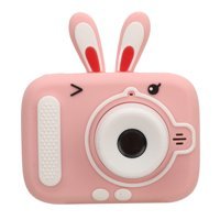 Cuifati Sevimli Tavşan Mini Full HD Kompakt Dijital Fotoğraf Makinesi Pembe