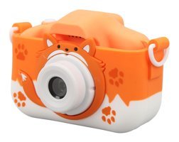 Ciciglow Sevimli Tilki Mini Full HD Kompakt Dijital Fotoğraf Makinesi Turuncu