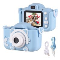 Chengxian Sevimli Kedi Mini Full HD Kompakt Dijital Fotoğraf Makinesi Mavi