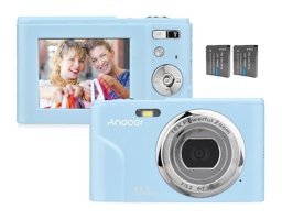 Andoer 2.4 inç Full HD HD 48 MP Kompakt Dijital Fotoğraf Makinesi Açık Mavi