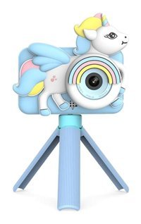 Tuomeng Küçük Canavar Mini Full HD Kompakt Dijital Fotoğraf Makinesi Mavi