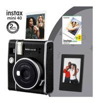Fujifilm Instax Mini 40 Şipşak Mini Full HD Kompakt Dijital Fotoğraf Makinesi Siyah + 20 Adet Fotoğraf Filmi