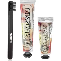 Marvis Blossom Tea Organik Florürsüz Diş Macunu 75 + Marvis Diş Macunu 25 ml + Orta Sert Dış Fırçası