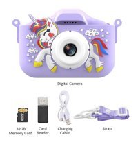 Hallow D12393 Mini Full HD Kompakt Dijital Fotoğraf Makinesi Mor