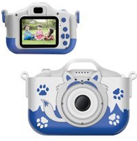 Tfixol Sevimli Tilki Mini Full HD Kompakt Dijital Fotoğraf Makinesi Mavi
