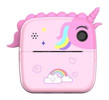 Tuomeng 2.4 inç Sevimli Unicorn Mini Full HD Kompakt Dijital Fotoğraf Makinesi Pembe