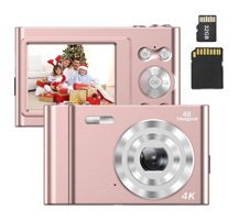 Andoer 2.4 inç 4K 48 MP Kompakt Dijital Fotoğraf Makinesi Pembe