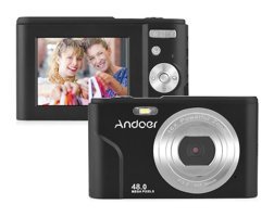 Andoer D12963Gr Full HD Kompakt Dijital Fotoğraf Makinesi Siyah