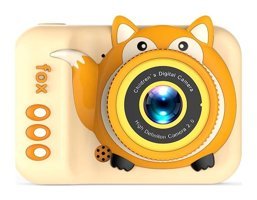 Mengtuo Sevimli Tilki Mini Full HD Kompakt Dijital Fotoğraf Makinesi Sarı
