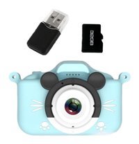 Mengtuo Mickey Şipşak Mini Full HD Kompakt Dijital Fotoğraf Makinesi Mavi