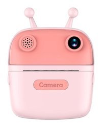 Mengtuo 2.4 inç Sevimli Salyangoz Mini Full HD Kompakt Dijital Fotoğraf Makinesi Pembe