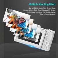 Andoer D12825 Full HD Kompakt Dijital Fotoğraf Makinesi Beyaz
