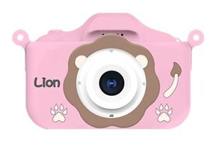 Mengtuo Sevimli Aslan Mini Full HD Kompakt Dijital Fotoğraf Makinesi Pembe