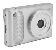 Asixxsix 2.4 inç Mini 4K 48 MP Kompakt Dijital Fotoğraf Makinesi Gümüş