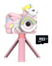 Mengtuo Küçük Canavar Mini Full HD Kompakt Dijital Fotoğraf Makinesi Pembe