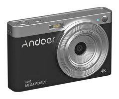 Andoer D11811B 4K Kompakt Dijital Fotoğraf Makinesi Siyah