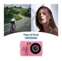 Hallow D12957P Mini Full HD Kompakt Dijital Fotoğraf Makinesi Pembe