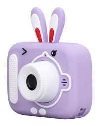 Shanrya Sevimli Tavşan Mini Full HD Kompakt Dijital Fotoğraf Makinesi Mor