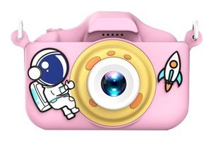 Eternal Luck Astronot Mini Full HD Kompakt Dijital Fotoğraf Makinesi Pembe