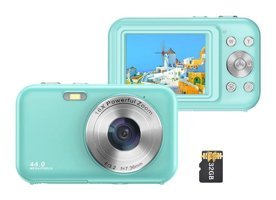 Hallow D12962B Full HD Kompakt Dijital Fotoğraf Makinesi Yeşil