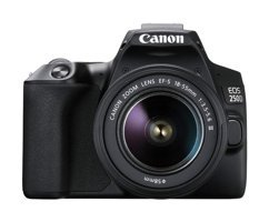 Canon Eos 250D Ef-S 18-55 mm Full HD DSLR Dijital Fotoğraf Makinesi Siyah