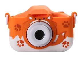 Shanrya Sevimli Tilki Mini Full HD Kompakt Dijital Fotoğraf Makinesi Turuncu