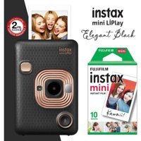 Fujifilm İnstax Mini Liplay Şipşak Mini Full HD Kompakt Dijital Fotoğraf Makinesi Siyah + 10 Adet Fotoğraf Filmi