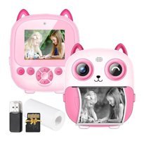 Vkemall Sevimli Baykuş Mini Full HD Kompakt Dijital Fotoğraf Makinesi Pembe