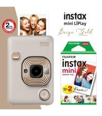Fujifilm Instax Mini Liplay Şipşak Mini Full HD Kompakt Dijital Fotoğraf Makinesi Gold + 20 Adet Foroğraf Filmi