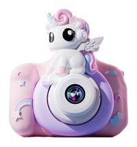 Cosiki Sevimli Unicorn Mini Full HD Kompakt Dijital Fotoğraf Makinesi Pembe