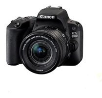 Canon Eos 200D 18-55 mm Full HD DSLR Dijital Fotoğraf Makinesi Siyah