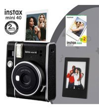 Fujifilm Instax Mini 40 Şipşak Mini Full HD Kompakt Dijital Fotoğraf Makinesi Siyah + 20 Adet Foroğraf Filmi