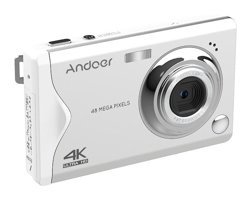 Andoer Db0030W Full HD Kompakt Dijital Fotoğraf Makinesi Beyaz