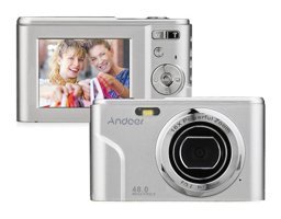 Andoer D11759S Full HD Kompakt Dijital Fotoğraf Makinesi Gümüş