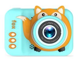 Tuomeng Sevimli Tilki Şipşak Mini Full HD Kompakt Dijital Fotoğraf Makinesi Yeşil