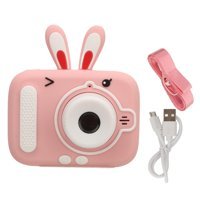 Akozon Tavşan Mini Full HD Kompakt Dijital Fotoğraf Makinesi Pembe