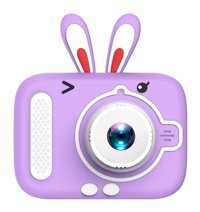 Pepisky Sevimli Tavşan Mini Full HD Kompakt Dijital Fotoğraf Makinesi Mor