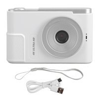 Asixxsix 2.4 inç Mini 4K Kompakt Dijital Fotoğraf Makinesi Beyaz