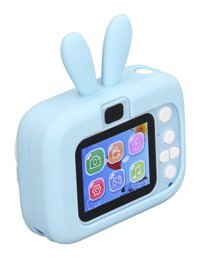 Acouto Sevimli Tavşan Mini Full HD Kompakt Dijital Fotoğraf Makinesi Mavi