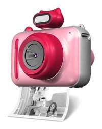 Ikkb Karikatür Mini Full HD Kompakt Dijital Fotoğraf Makinesi Pembe