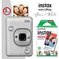 Fujifilm İnstax Mini Liplay Şipşak Mini Full HD Kompakt Dijital Fotoğraf Makinesi Beyaz + 10 Adet Fotoğraf Filmi