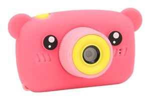 Yunseity Sevimli Ayı Mini Full HD Kompakt Dijital Fotoğraf Makinesi Pembe