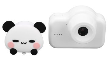 Amonıda Sevimli Panda Mini Full HD Kompakt Dijital Fotoğraf Makinesi Beyaz