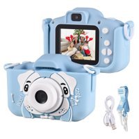 Pepisky Sevimli Köpek Mini Full HD Kompakt Dijital Fotoğraf Makinesi Mavi