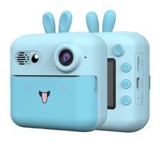 Mengtuo Sevimli Tavşan Mini Full HD Kompakt Dijital Fotoğraf Makinesi Mavi