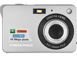 Andoer D1773S Full HD Kompakt Dijital Fotoğraf Makinesi Gümüş