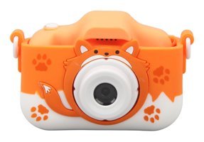Goshyda Sevimli Tilki Mini Full HD Kompakt Dijital Fotoğraf Makinesi Turuncu