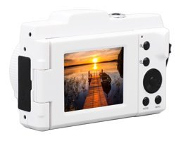 Generic 2.4 inç Full HD 16 MP Kompakt Dijital Fotoğraf Makinesi Beyaz