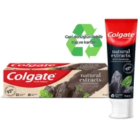 Colgate Natural Extracts Karbonlu Naneli Florürlü Diş Macunu 75 ml